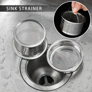 Saringan Bak Cuci Piring Stainless Sink Strainer Aksesoris Aksesoris Baja