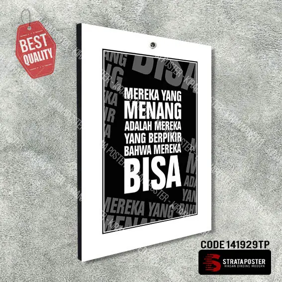 Hiasan dinding Poster kata motivasi Dekorasi ruangan Wall decor Paper 7
