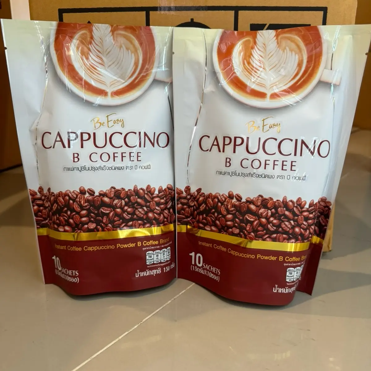 ( 2 ห่อ ) กาแฟบีอีซี่ คาปูชิโน่