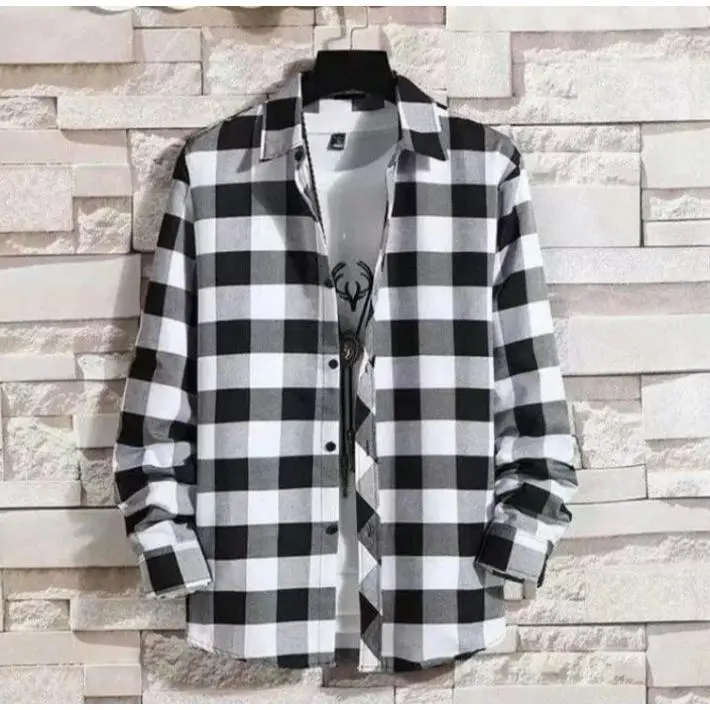 PROMO GILA!! kemeja flanel lengan panjang merah motip kotak catur terlaris BEST SELLER RA STORE