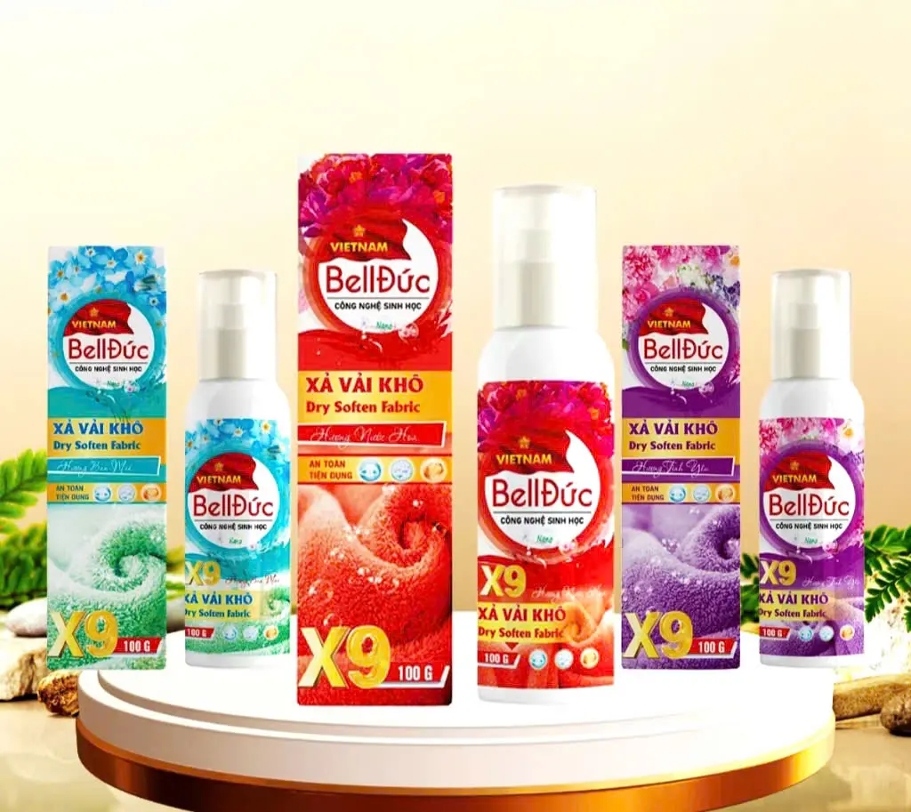 Xịt Thơm Quần Áo Xả Vải Khô Bell Đức 100ml Lưu Hương 48h Làm Mềm Vải Chống Nhăn Khử Mùi Hôi Ẩm Mốc Không Gây Kích Ứng Da