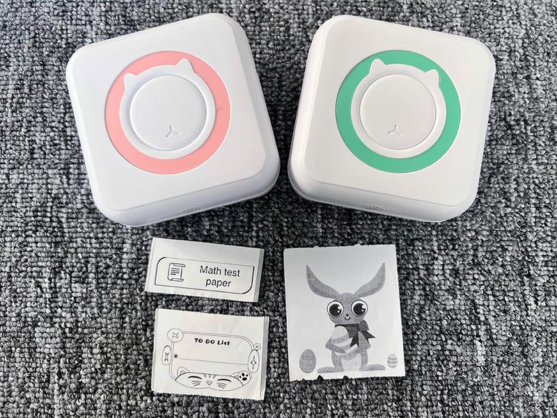 Product Introduction of Portable Mini Thermal Printer Wirelessly BT 203dpi Photo Label Memo Wrong Question Printing With USB Cable Imprimante Portable 20