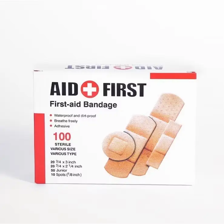 Hộp 100 miếng Băng gâu dán vết thương cá nhân Urgo chống nhiễm trùng