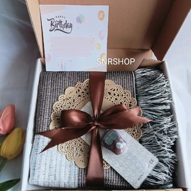 Kado hampers Sajadah Tasbih Termurah bingkisan lebaran 3