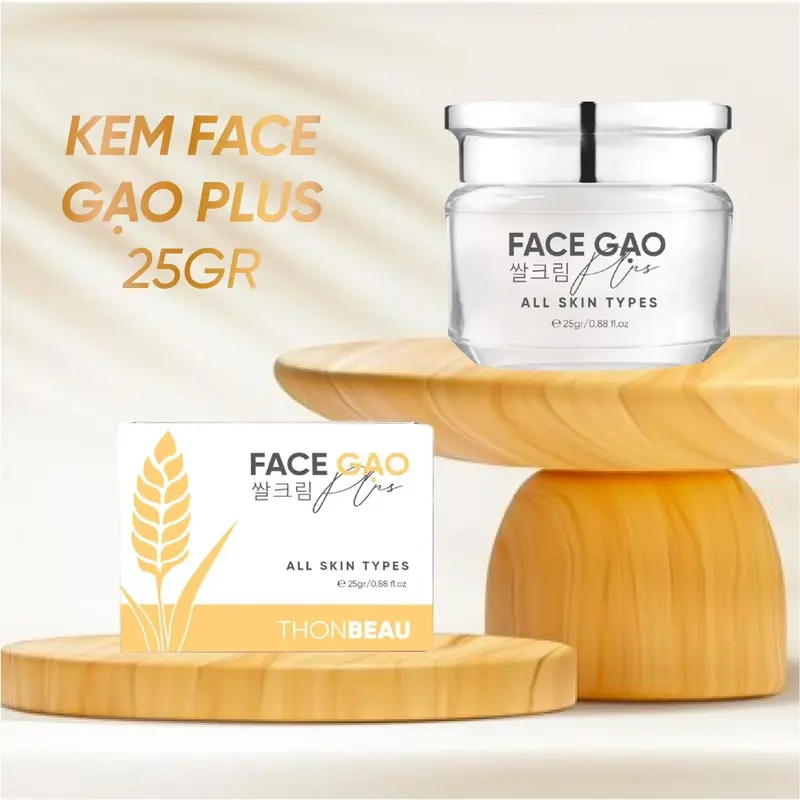 KEM FACE GẠO Plus + Serum Collagen - Skincare Massage Tinh Chất 3