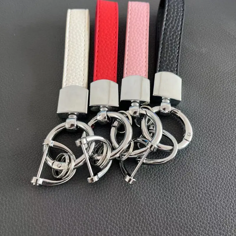 Fashion Car Key Keychain, PU Leather Car Key Holder, Universal Car Key Holder for Women & Men, Car Accessories for Daily Use 2