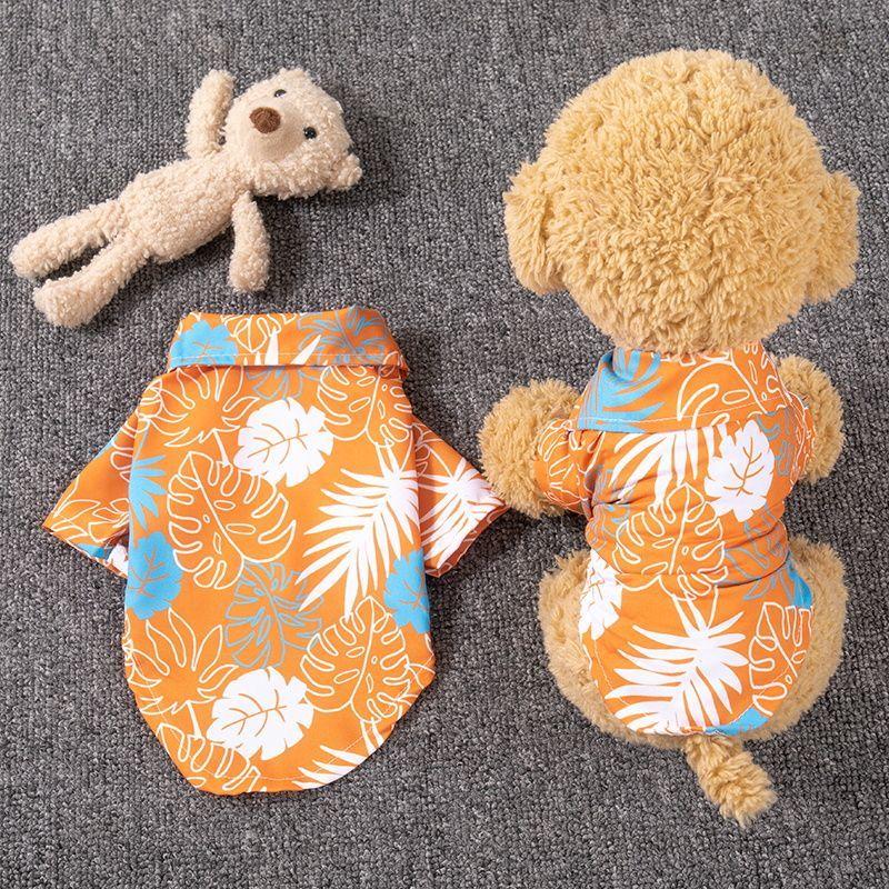 Product Introduction of Fashion Dog Shirt Puppy Breathable Coconut Tree Patern Shirt Cat Vest Chihuahua Yorkie Hawaiian Polo T-Shirts Pet Summer Clothes 26