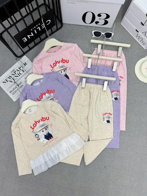  Nhi Chiaki  15-20kg -Bộ Đại Bé Gái Chất Len Lông Thỏ Dài Tay Thiết Kế Ren Ở Gấu Áo Dễ Thương-Tet-Tết-Xmas-Tiktok Quần bộ  len 