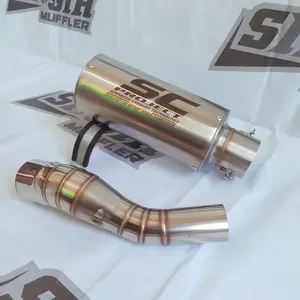 Knalpot Racing Ninja 250 Z250 R25 MT25 CB150R CBR150R CBR250R CBR250RR Slip On SC Project bracket karbu motor  motorcycle  silincer