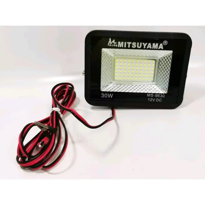 lampu LED DC tembak sorot aki 10/20/30/50 Watt IP 65 super terang cahaya putih dan kuning 2