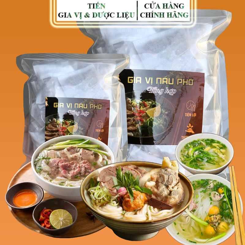Sét 40 gói Gia Vị Nấu Bún Phở Túi Lọc, Nấu Bún Bò, Phở Bò, Bún Chả, Phở Gà, Hủ Tiếu đại  hồi quế khô