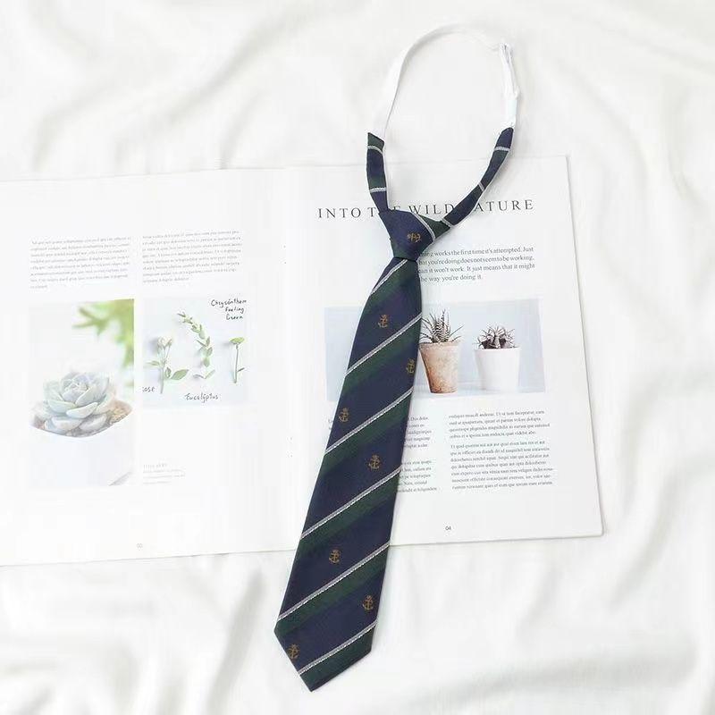 Product Introduction of Blue Tie DK Shirt Men's Casual Formal Lazy No-Knot Easy Pull College Style Bow Tie Women's Decoration 15
