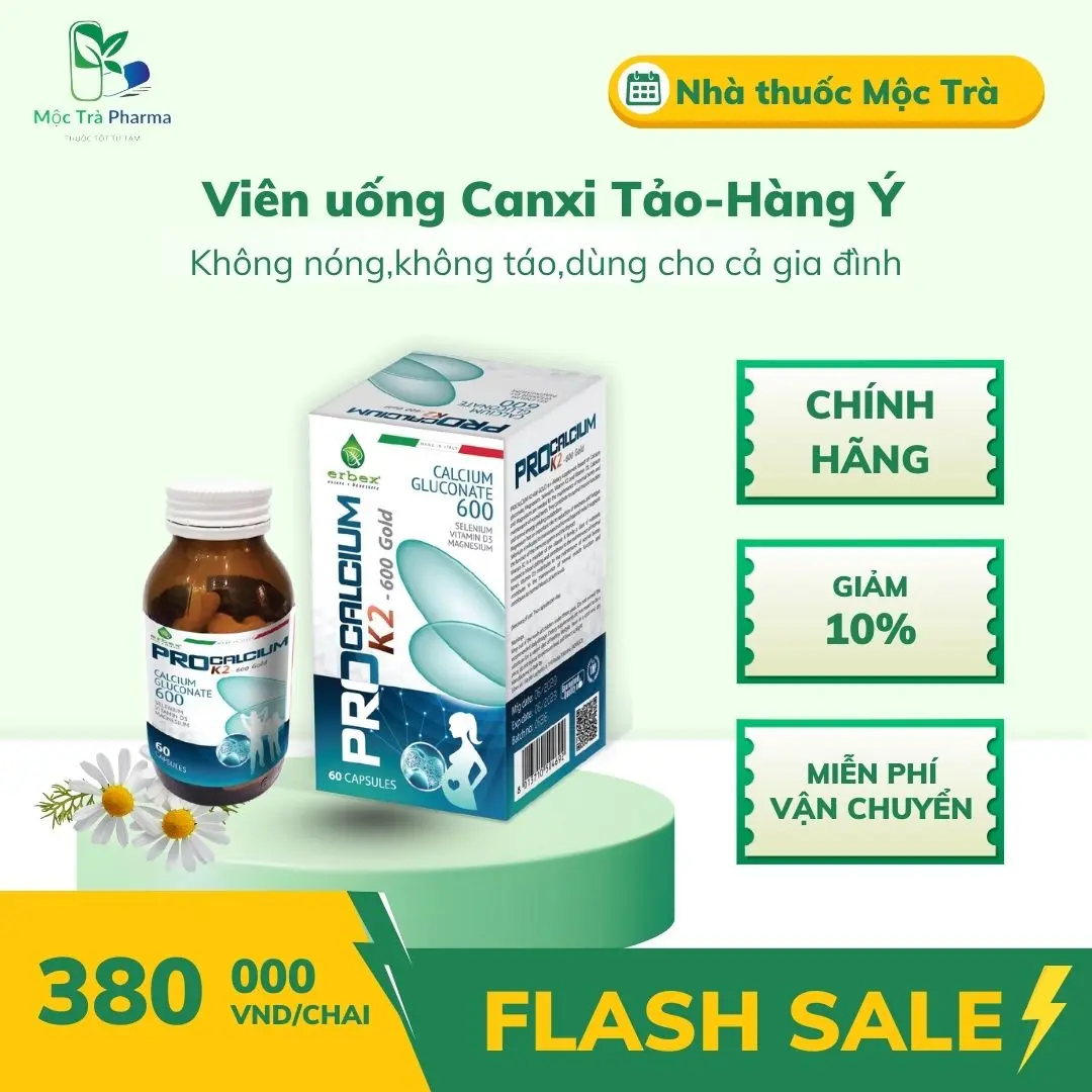 Viên uống Procalcium K2 giúp bổ sung Canxi cho cả gia đình-Hộp 60 viên