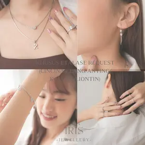 [Iris Jewellery] - KKR01 - Khusus Request Live Tiktok (Kalung/Cincin/Gelang/Anting) - SS925 lapis LM18K