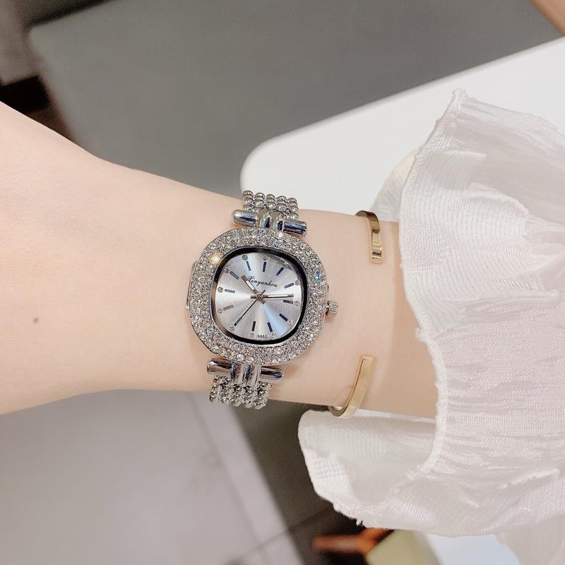 Đồng Hồ Nữ Yunkou Mâm Xôi Full Đá Bắt Sáng Cao Cấp