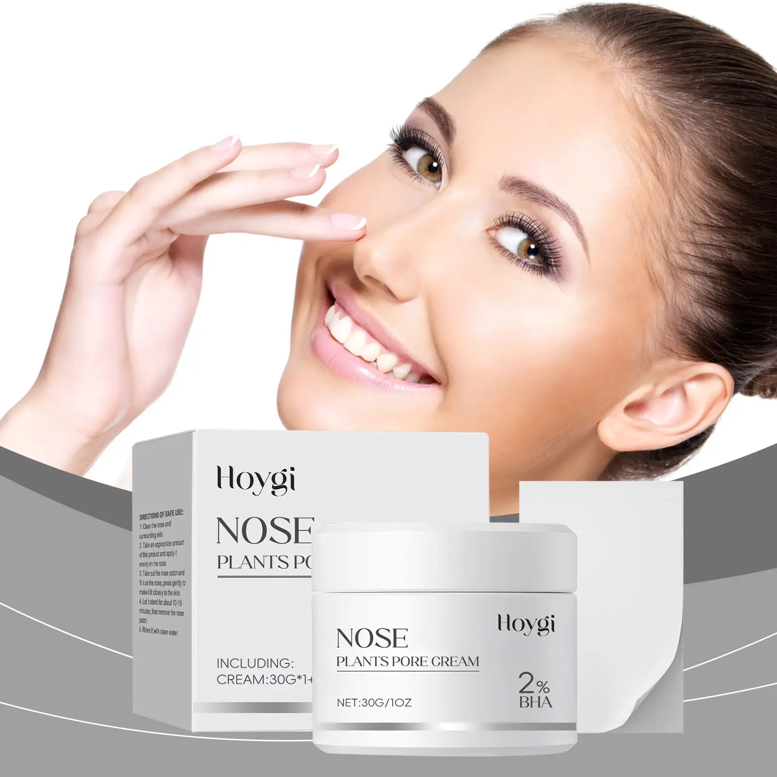 Hoygi Set Masker Hidung Penghilang Komedo dengan Polivinil Alkohol Gliserin & Kolagen untuk Perawatan Kulit Lembut Bebas Komedo Treatment Treatment Perawatan