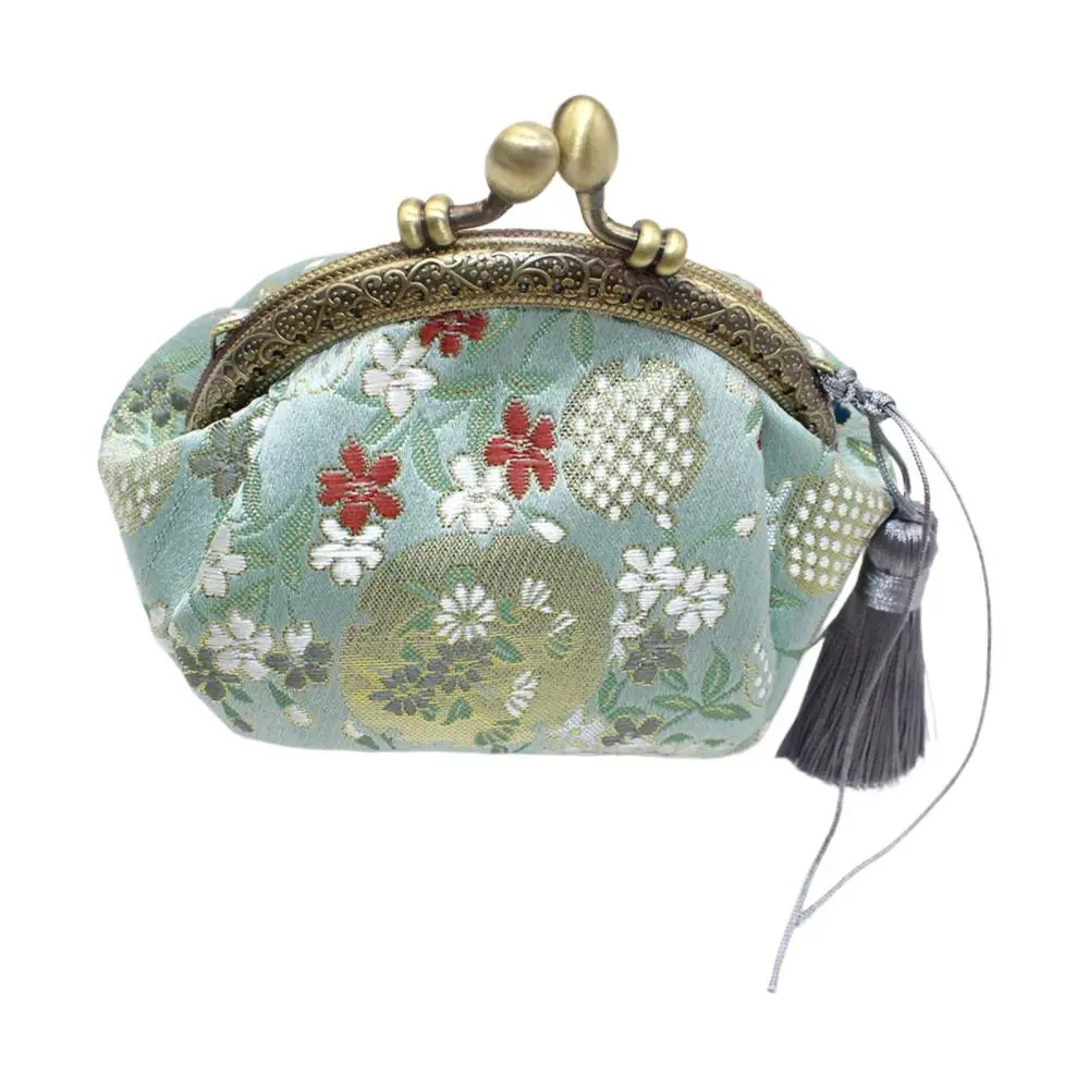 Cute Buckle Coin Purses Floral Change Flowers Pattern Exquisite Kiss Lock