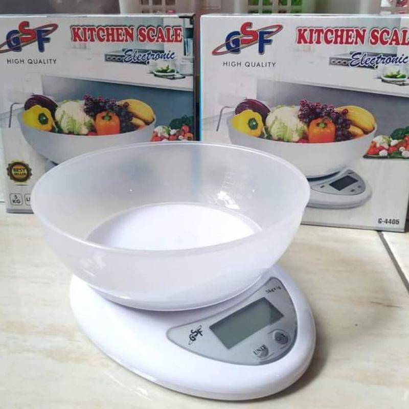 Timbangan Kue Merk GSF MANGKOK Digital / timbangan dapur model digital mangkok GSF 5 kg plastik kitchenware 1