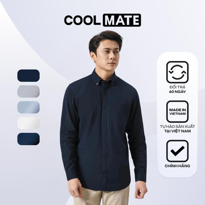 Áo Sơ Mi Nam Dài Tay Essentials Cotton - Coolmate