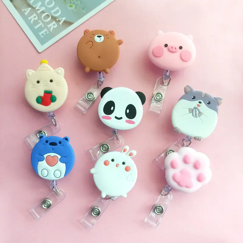 Cuộn Huy Hiệu Động Vật Có Thể Thu Vào, Cuộn Huy Hiệu Gấu Trúc Hoạt Hình, Thẻ Làm Việc