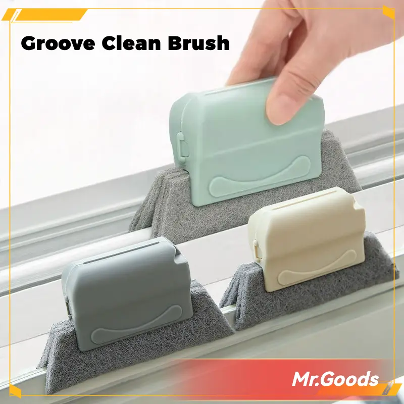 Groove Cleaning Brush Creative Window Cloth Window Cleaning Brush Windows Slot Cleaner Brush Clean Window Slot Clean Tool