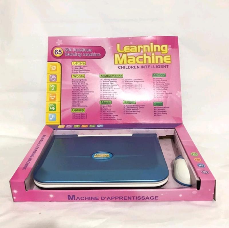 mainan belajar learning machine laptop mouse 65 bahasa layar game notebook playpad 4