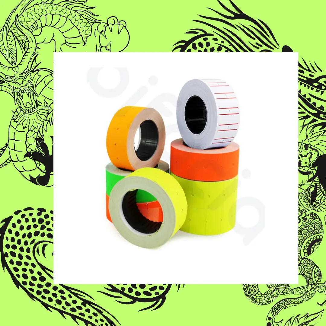 Kertas Label Harga Isi Atau Refill Label Harga 1 Baris Warna Warni