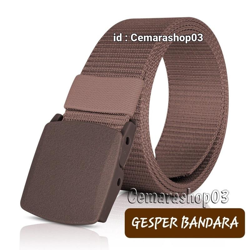 GESPER KANVAS BANDARA / IKAT PINNGANG PRIA WANITA ANTI XRAY / SABUK CANVAS ANTI DETECTOR AIRPORT Belt Hijau Hitam Men Women gesper 4