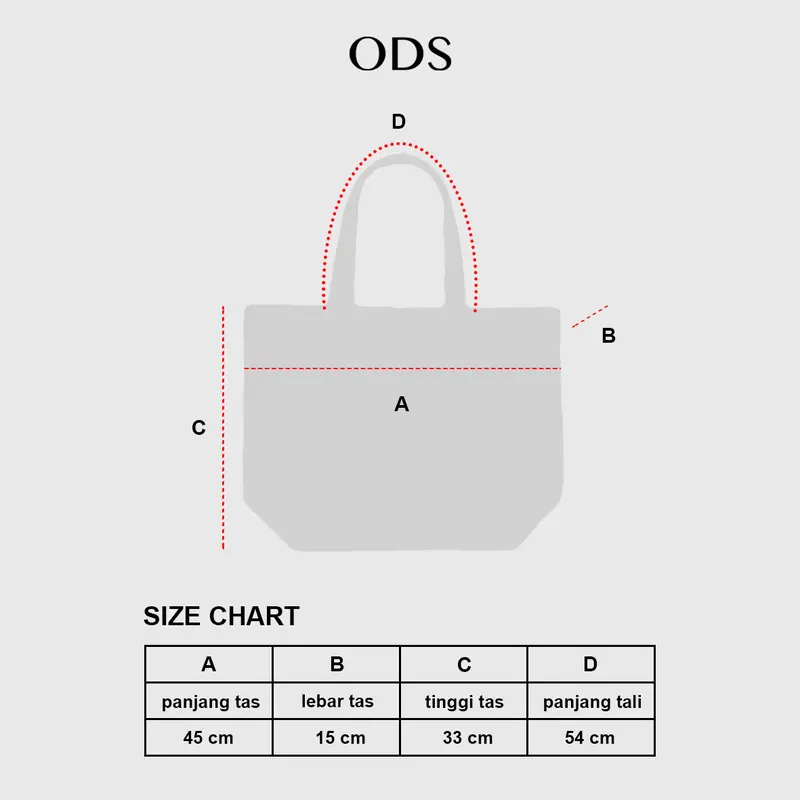 ODS Canvas Tote Bag Side Logo Black 2