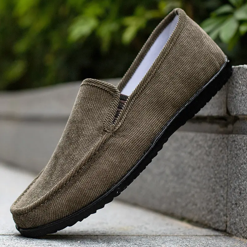 Spring New Men's Shoes Soft Bottom Breathable Men's Casual Shoes Lightweight Pu Sole Slip-on Gommino Generation Hair Boy Footwear