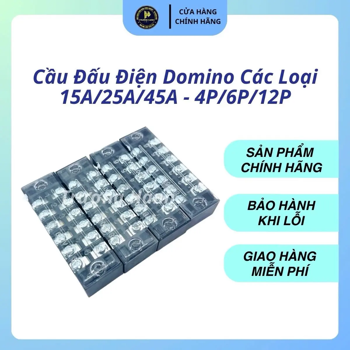 Cầu Đấu Điện Domino Các Loại 15A/25A/45A - 4P/6P/12P