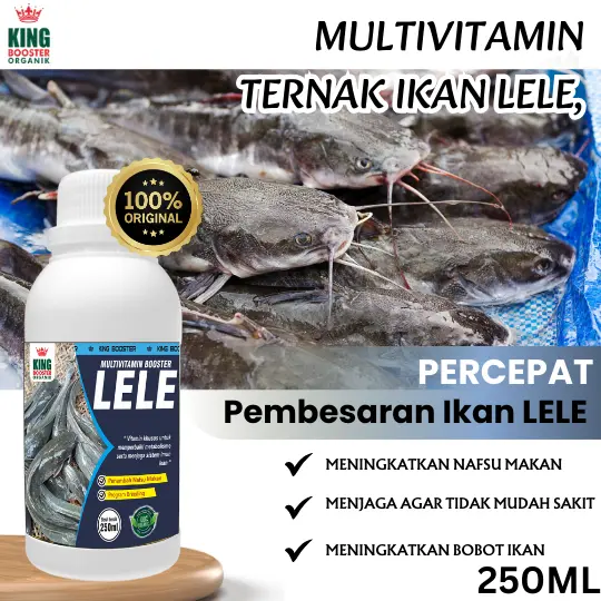 Vitamin Booster pertumbuhan lele / Vitamin Probiotik lele 250ML BISA DICAMPUR PELET 0