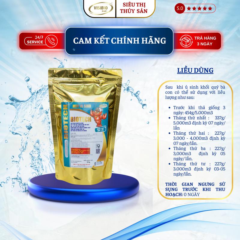 MEN VI SINH BIOTECH - VI SINH CHO AO NUÔI TÔM CÁ - LÀM SẠCH MÔI TRƯỜNG AO NUÔI, KÍCH THÍCH THỨC ĂN TỰ NHIÊN TRÙN CHỈ, ỐC GẠO PHÁT TRIỂN 4