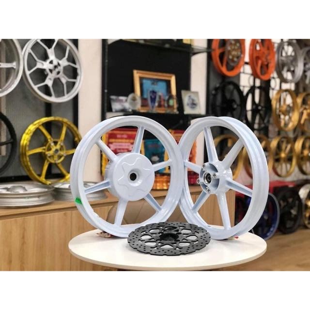 Mâm 6 cây vario x1r - bản 1.6/1.85 - gắn AB Vision thêm khâu mâm