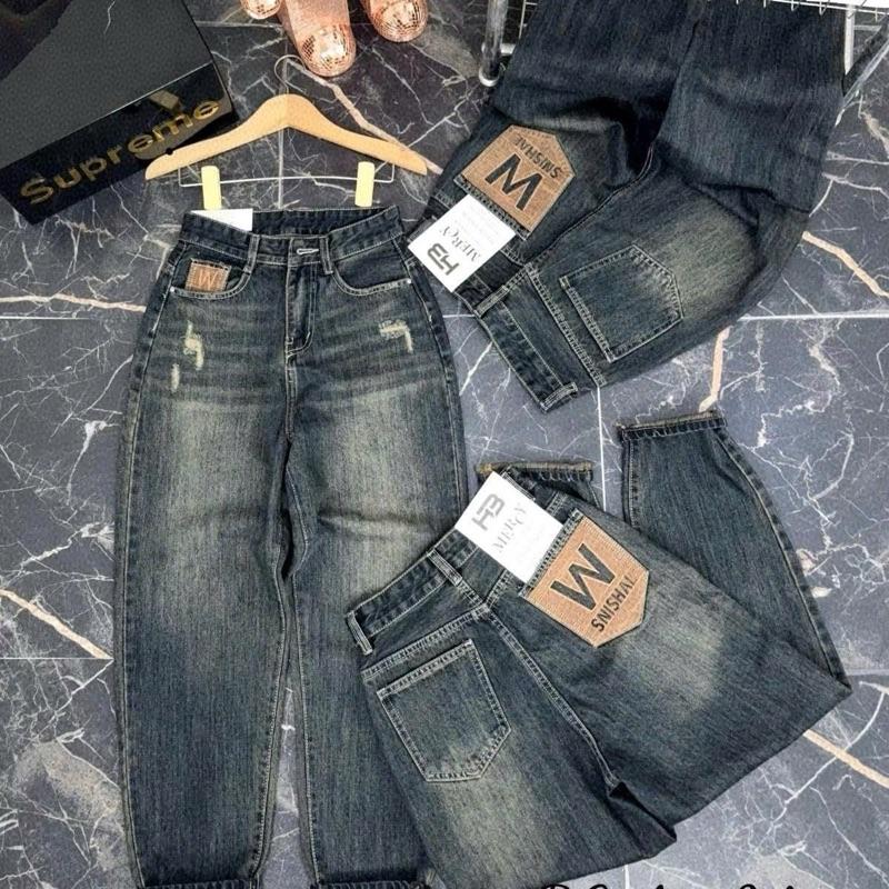 Product Introduction of Quần jeans Baggy thêu túi sau chất liệu không co giãn 8