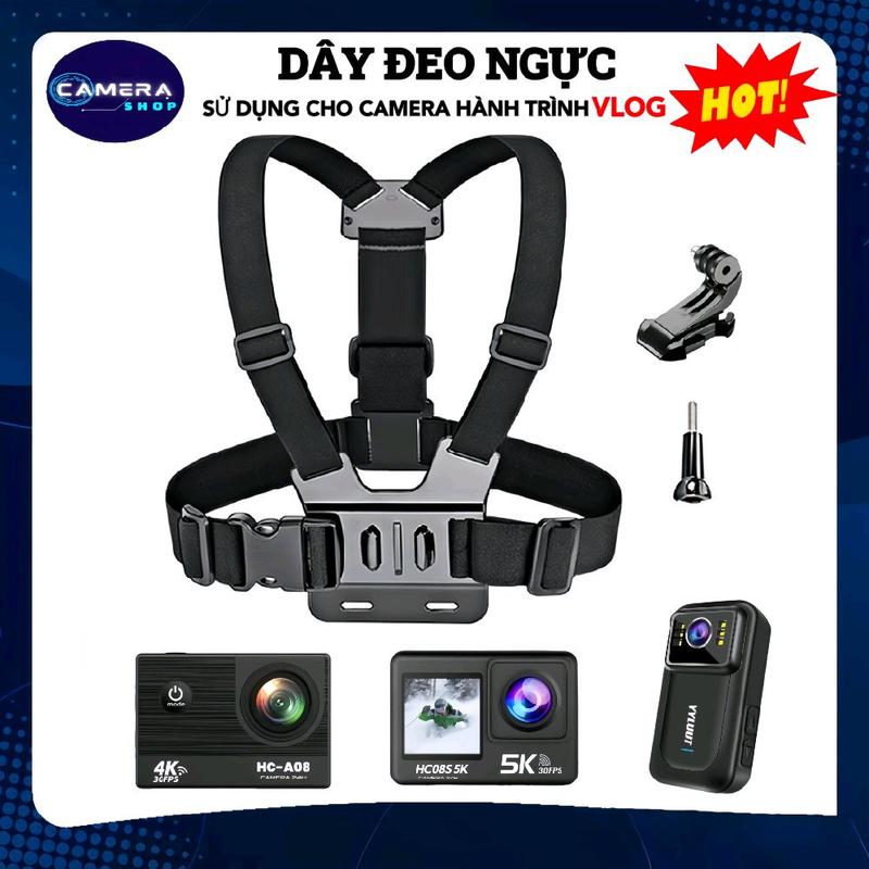 Dây Đeo Ngực Cho Camera Gopro, SJCAM, Xiaomi, Action Cam, VIRAN, HC-A08, HC08S 5K, EKEN,