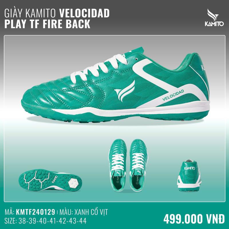 Giày Bóng Đá / Đá Banh Chính Hãng Kamito Velocidad Legend TF Sneaker Sport