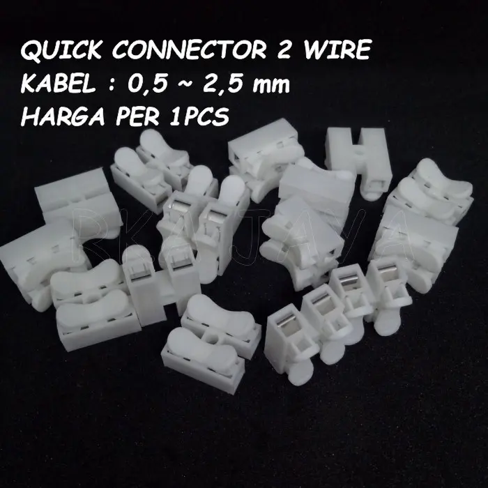 10pcs Quick Connector 2 Wire Terminal Sambungan Kabel Listrik