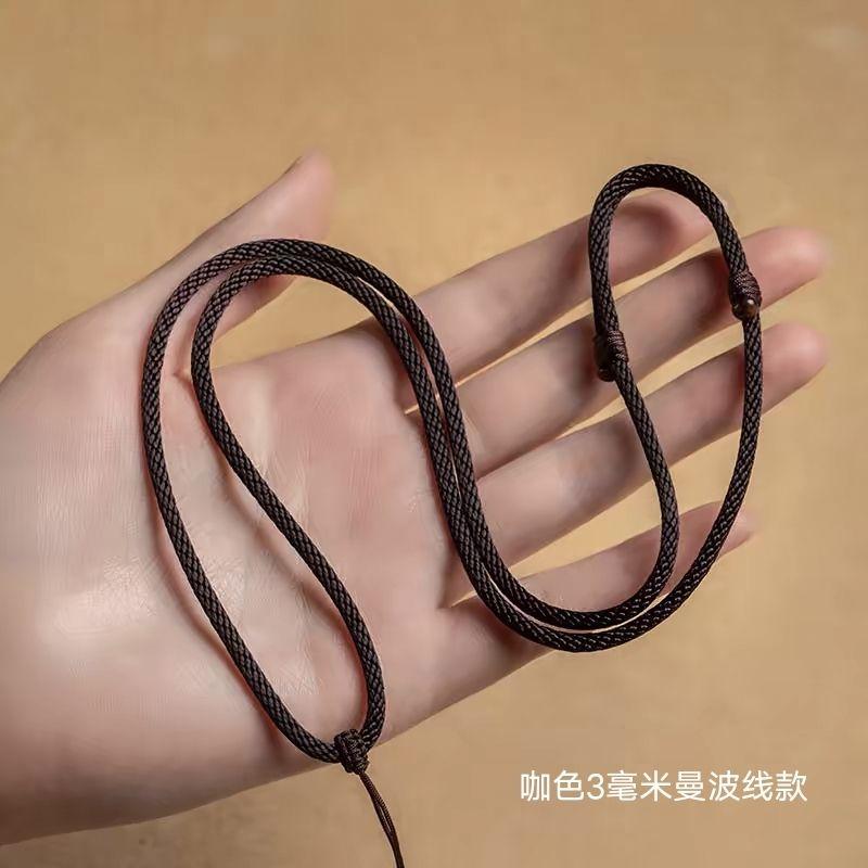 Product Introduction of Dây Đeo Buộc Mặt Dây Chuyền Ngọc Bích, Dây Vòng Cổ Màu Đen, Chất Liệu Chu Sa, Dệt Tay Cao Cấp, Dây Đeo Cổ Nam Và Nữ 11