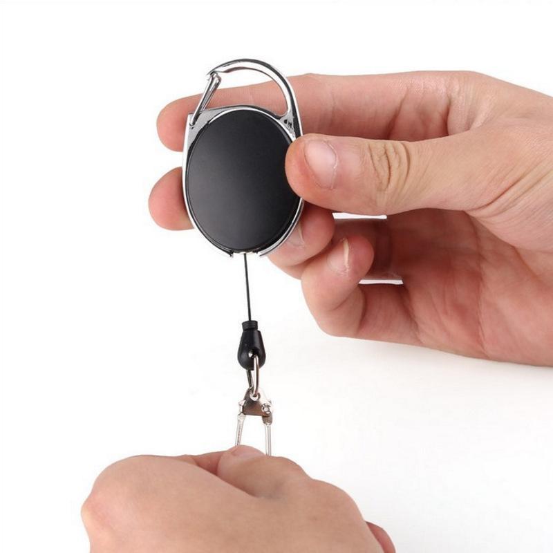 Product Introduction of Retractable Keychain Roller, Quick Release Spring Clip, Portable Fishing Accessory For Outdoor, Flyfishing, Solocamping, picnicaesthetic 11