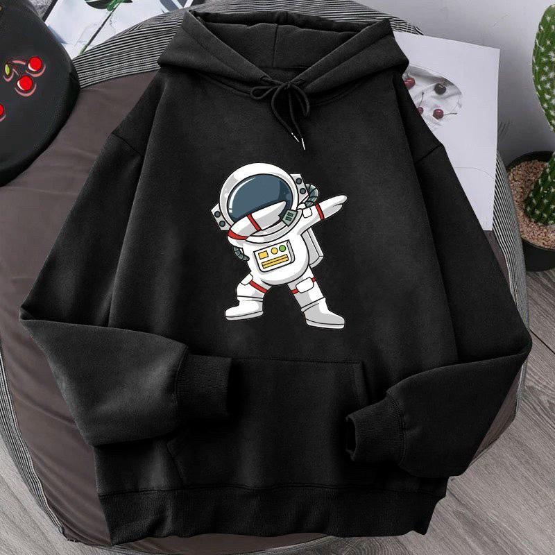 ÁO KHOÁC NỈ UNISEX IN PHI HÀNH GIA 2 CỰC ĐẸP Menswear Nam Hoodie Hoodie 0