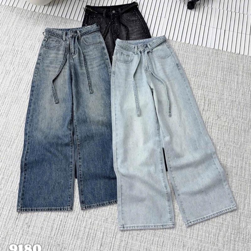 TATTA Jeans | Quần Jeans Xuông Đính Đá Hot Hit 3 Màu Hàng QCCC #9180 Nữ Women Pants 0