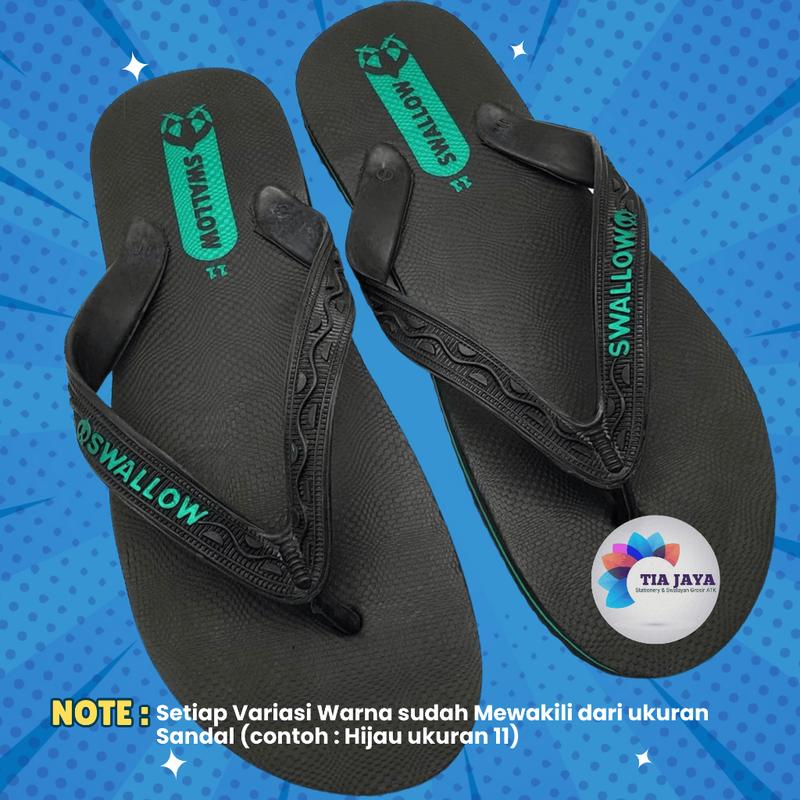 Sandal Jepit SWALLOW Hitam Series/Sandal Jepit 0
