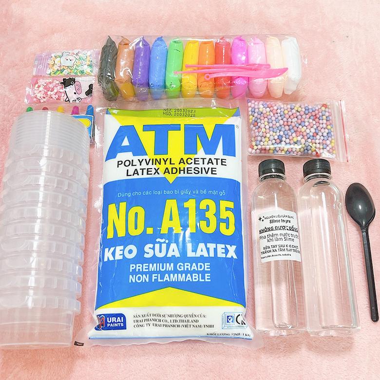 Bộ Kit Làm Slime 30 Món - Nguyên Liệu Làm Các Slime Bơ Slime Trong Slime Cơ Bản Cao Cấp Toy Đồ Chơi 