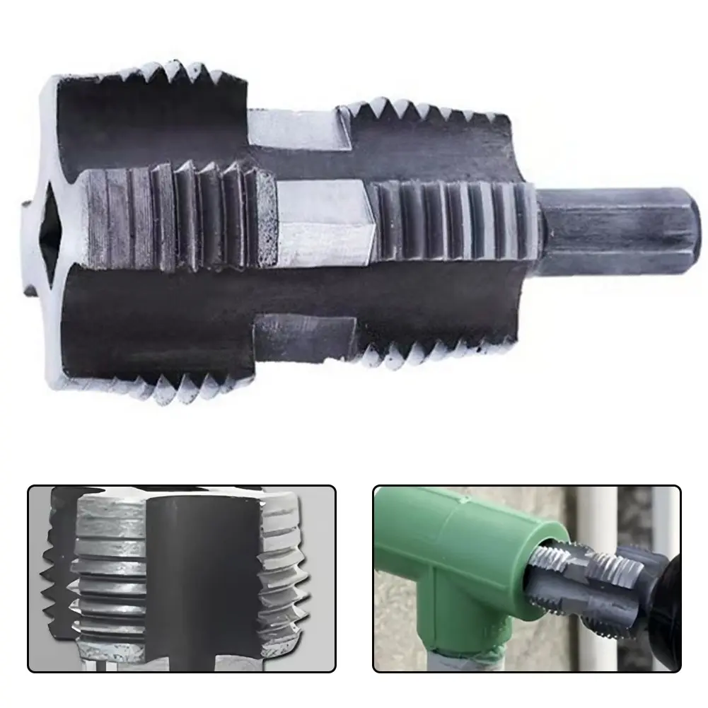 Dụng Cụ Mở Ren Bên Trong Đường Ống Nước, 4 / 6 Điểm, Ren Ống Côn, Thích Hợp Cho Ống Nhựa PVC, Dụng Cụ Mở Ren Ống Nước Máy Rửa Nước