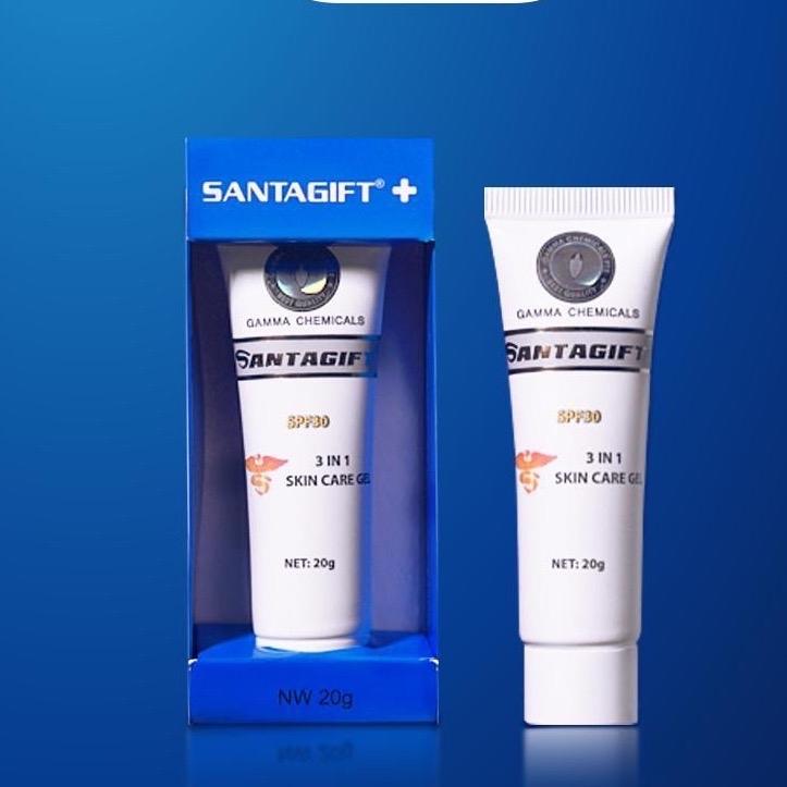 Trong suốt GEL GIẢM MỤN SANTAGIFT PRO SPF30 3 IN 1 SKIN CARE GEL 20G Làm Đẹp Da kem mụ ngua