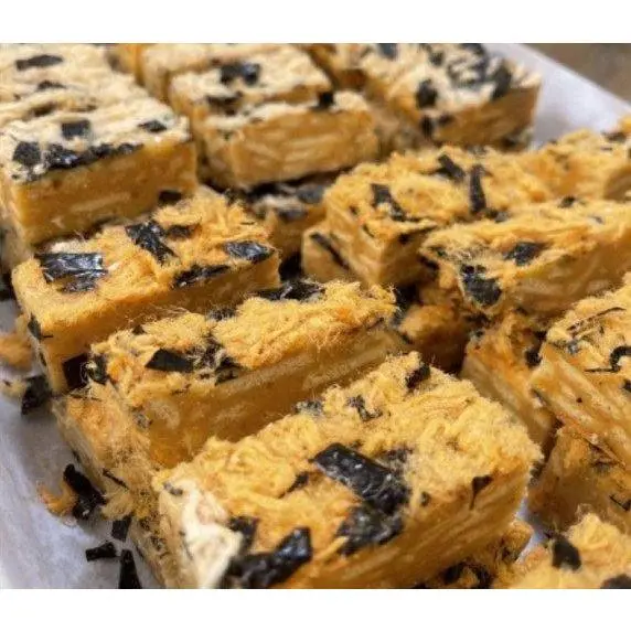 (A4) 100gr Bánh Snow Phô Mai Chà Bông,8-9bánh, Đồ Ăn Vặt SNACK Food Bánh Quy Thức Ăn 4