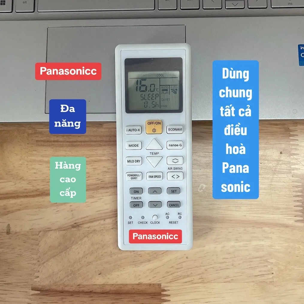 Điều khiển điều hoà Panasonicc đa năng cao cấp ( Dùng chung tất cả điều hoà Panasonicc)