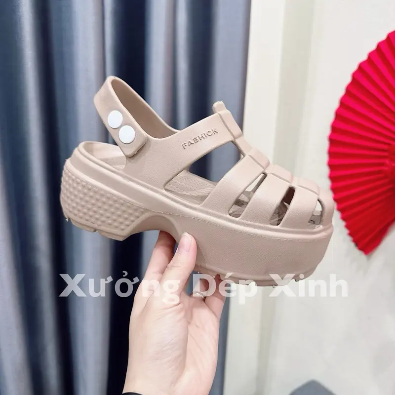 Dép Sandal Đi Học Nữ Chất Eav Nhẹ êm - Đế Cao - DéP, GiàY, Shoes giay  dep xăng  đan 4