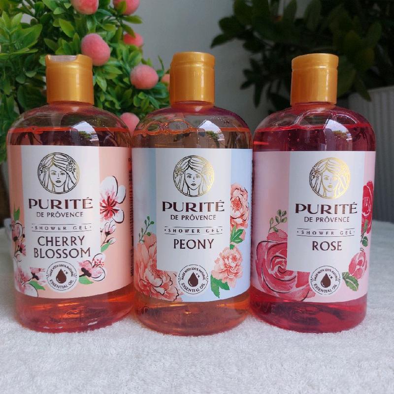 Sữa tắm Purite Hoa Anh Đào/ Hoa Hồng 500ml Nữ